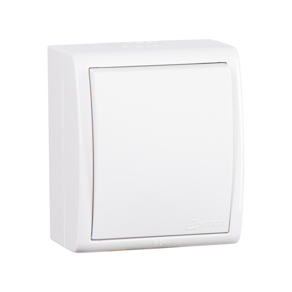 1594101-030 Однополюсный выключатель IP54 10AX 250В~
белого цвета Aqua