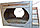 Двухъярусная кровать Крепыш-4 с лестницей-комодом в цвете бетон темный\бетон светлый, фото 4