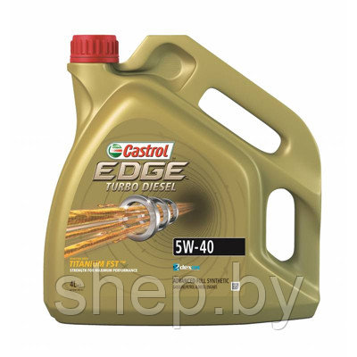 Моторное масло CASTROL 5W40 EDGE TURBO DIESEL 4L - фото 1 - id-p207041932