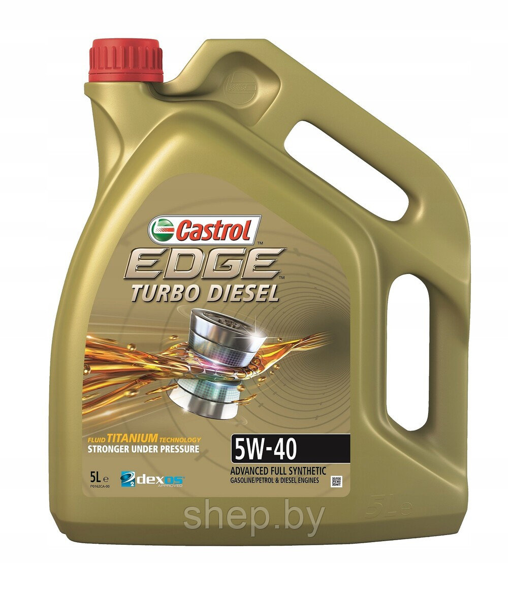 Моторное масло CASTROL 5W40 EDGE TURBO DIESEL 5L - фото 1 - id-p207042117
