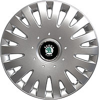 Колпаки на колеса SJS модель 403 / 16"+ комплект значков Skoda