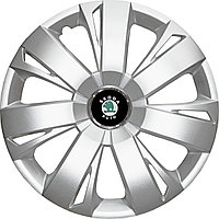 Колпаки на колеса SJS модель 411 / 16"+ комплект значков Skoda