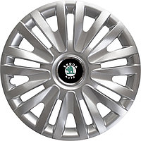 Колпаки на колеса SJS модель 412 / 16"+ комплект значков Skoda