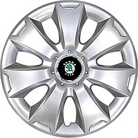 Колпаки на колеса SJS модель 417 / 16"+ комплект значков Skoda