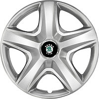 Колпаки на колеса SJS модель 418 / 16"+ комплект значков Skoda