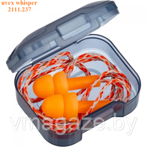 Беруши многоразовые со шнурком Uvex ВИСПЕР 2111 237 23дБ(цвет оранжевый) - фото 4 - id-p207045025