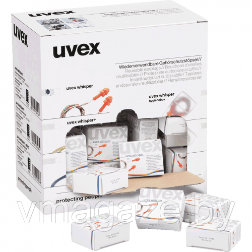 Беруши многоразовые Uvex ВИСПЕР 2111201 со шнурком 23дБ(цвет оранжевый) - фото 3 - id-p207045054