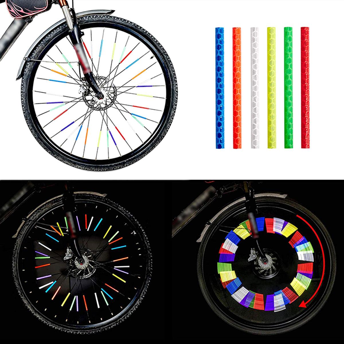 Светоотражающие накладки на спицы велосипеда SiPL зелен - фото 1 - id-p207058742