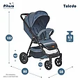 Прогулочная коляска Pituso TOLEDO Jeans/Джинс, фото 4