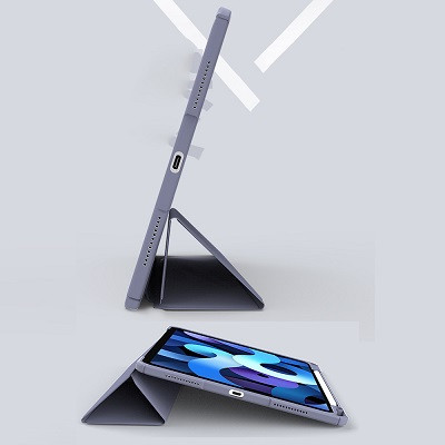 Защитный чехол книжка Acrylic TPU Case с креплением для стилуса голубой для Apple iPad (2022) - фото 5 - id-p207060214