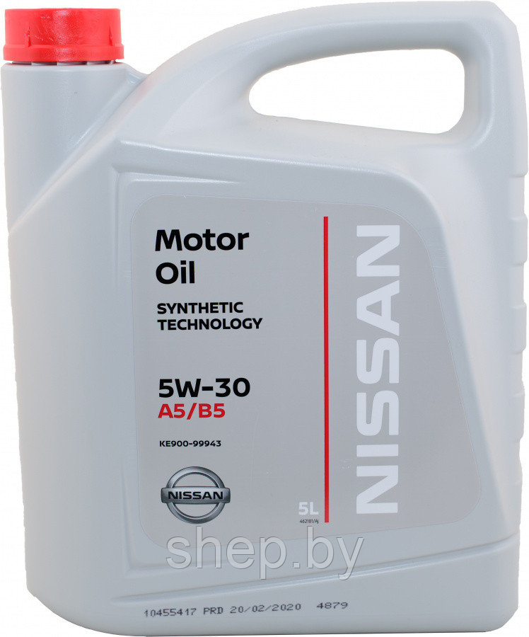 Моторное масло Nissan 5W30 MOTOR OIL FS A5/B5 5L