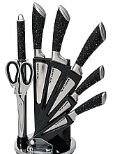 Набор ножей из нержавеющей стали на подставке LW-19007BR (8пр.)