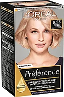 L'Oreal Paris Preference 9.23 Розовая Платина Очень Светло-Русый Розово-Перламутровый Крем-краска для волос