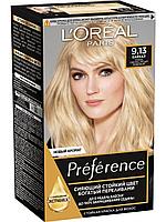 L'Oreal Paris Preference 9.13 Байкал Очень Светло-Русый Бежевый Крем-краска стойкая для окрашивания волос