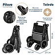 Прогулочная коляска Pituso TOLEDO Grey Metallic/Серый/металлик/EVA, фото 9