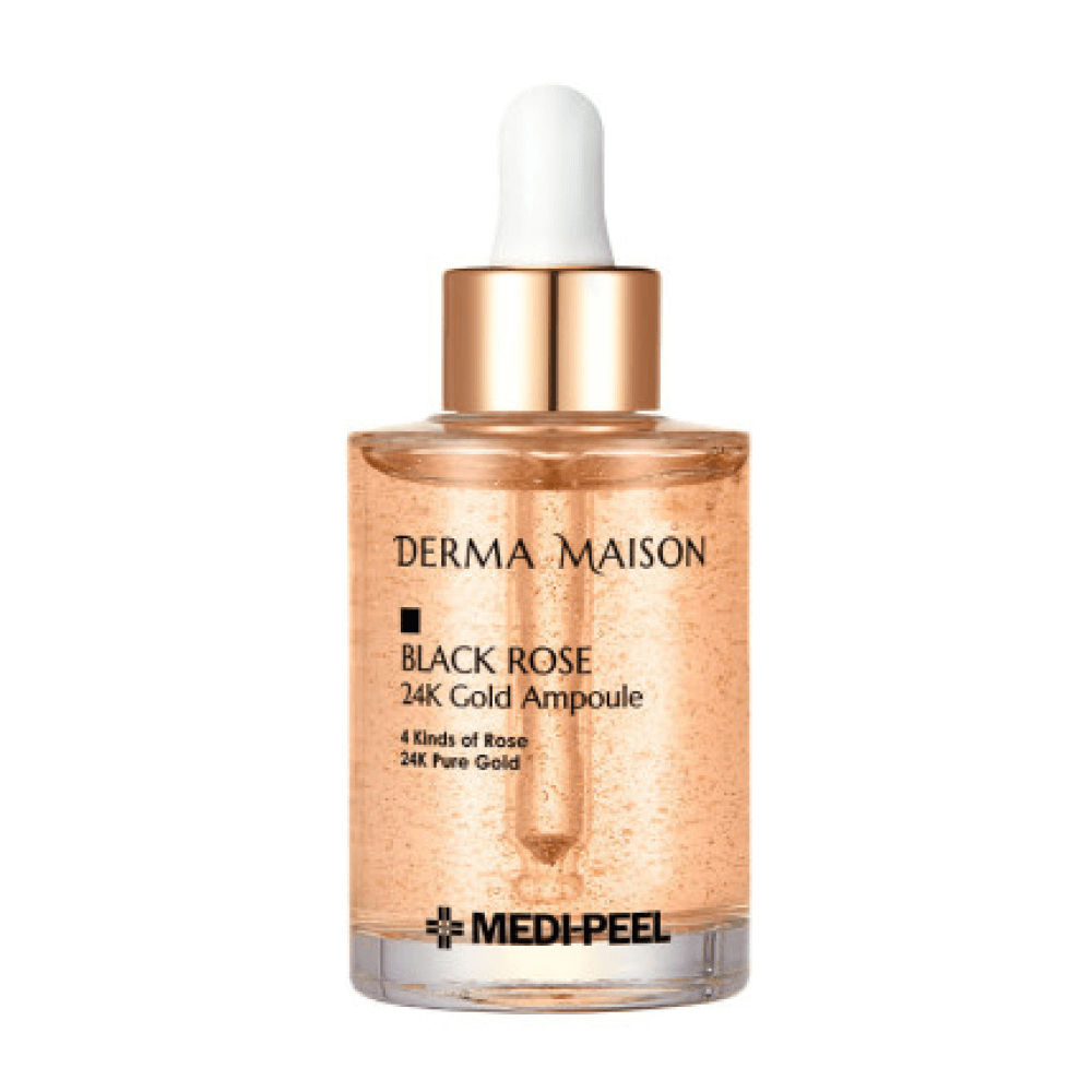 Ревитализирующая ампула с розой и золотом Medi-Peel Derma Maison Black Rose 24K Gold Ampoule
