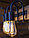 Люстра из дерева и металла в стиле лофт на 6 ламп, фото 6