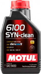 Моторное масло Motul 6100 Syn-Clean 5W-30 1л - фото 1 - id-p207083881