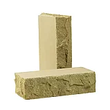Кирпич облицовочный полнотелый колотый фактура Дикий камень (КСЛА2, КСЛБ2), цвет Песчаник, фото 2