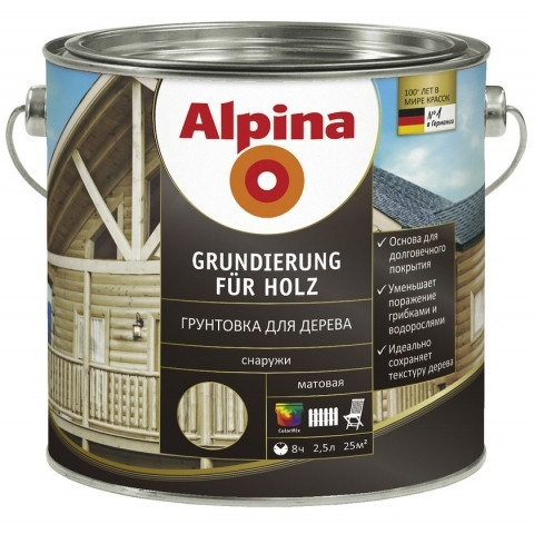 Лак Alpina «Klarlack Seidenmatt».Защитное покрытие для древесины и металла. - фото 3 - id-p207093987