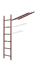 Металл Профиль Лестница кровельная стеновая дл. 1860 мм без кронштейнов (3011)