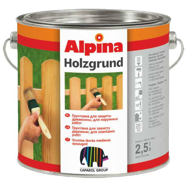 Alpina «EXL Holzgrund Farblos» Грунтовка алкидная для деревянных оснований. - фото 1 - id-p207094025