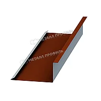 Металл Профиль Планка примыкания нижняя 250х122х2000 (AGNETA-20-Copper\Copper-0.5)