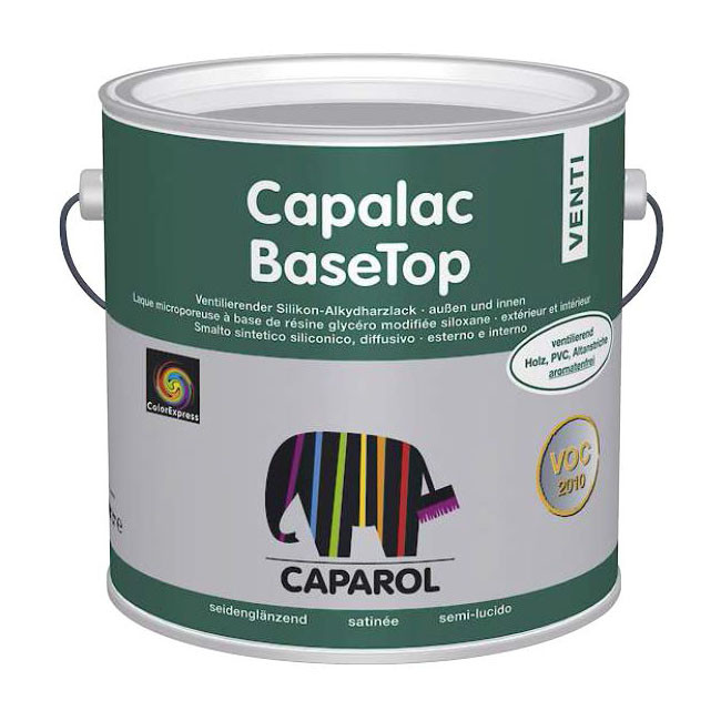 Caparol «Capalac mix BaseTop Venti Weiss» Алкидная эмаль для внутренних и наружных работ.