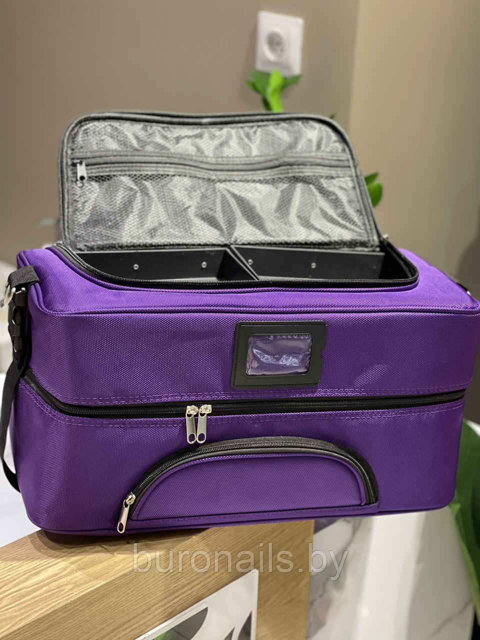 Профессиональная, универсальная сумка для Бьюти-мастера ,фиолетовый , большая - фото 2 - id-p167332007