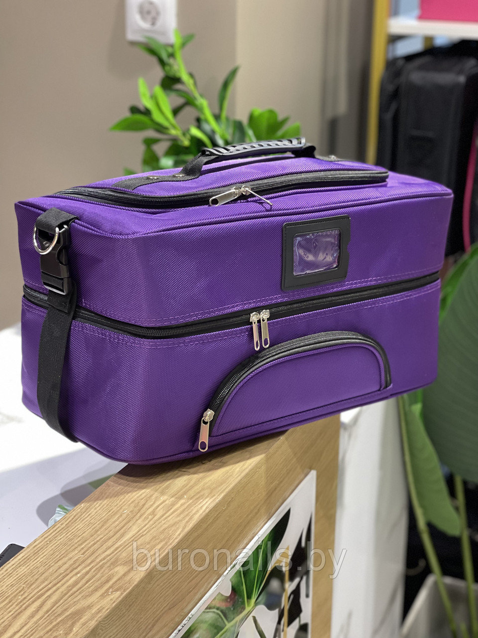 Профессиональная, универсальная сумка для Бьюти-мастера ,фиолетовый , большая - фото 5 - id-p167332007