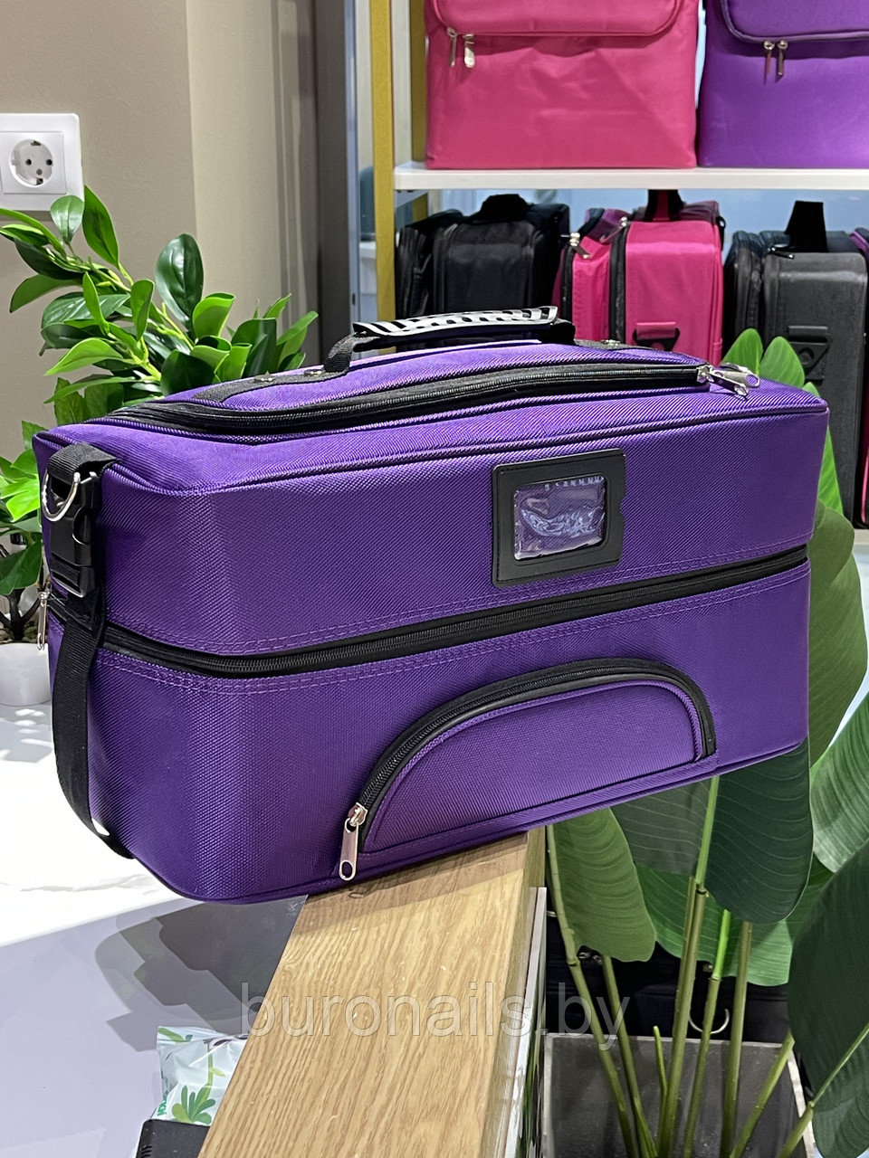 Профессиональная, универсальная сумка для Бьюти-мастера ,фиолетовый , большая - фото 6 - id-p167332007