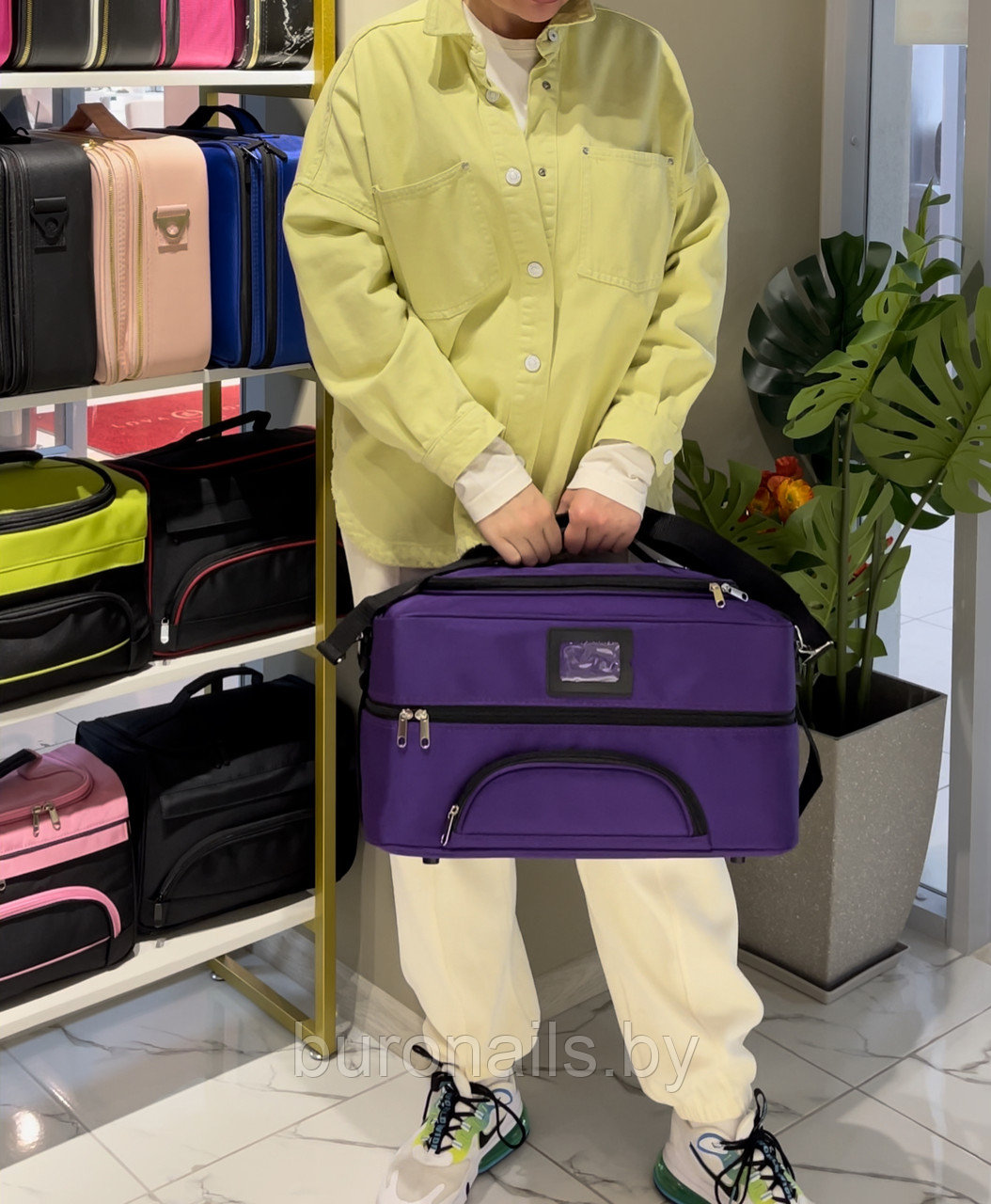 Профессиональная, универсальная сумка для Бьюти-мастера ,фиолетовый , большая - фото 9 - id-p167332007