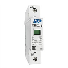Ограничитель импульсных перенапряжений
ОПС1-B 1P In=30kA Un=400B Im=60kA ETP