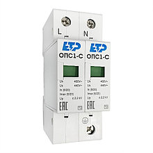 Ограничитель импульсных перенапряжений
ОПС1-C 2P In=20kA Un=400B Im=40kA ETP
