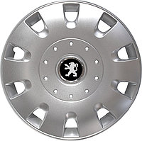 Колпаки на колеса SJS модель 401 / 16"+ комплект значков Peugeot