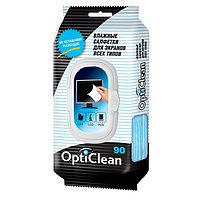 Влажные салфетки OptiClean, для экранов, 90 шт. 744298