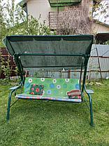 Крыша-тент для садовых качелей OLSA Комфорт 2100х1200 Зеленая, фото 3