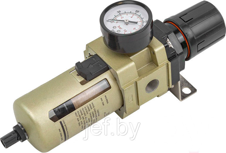 Фильтр-регулятор с индикатором давления для пневмосистем 1/2'' FORCEKRAFT FK-AW4000-04 - фото 1 - id-p207084412