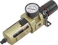 Фильтр-регулятор с индикатором давления для пневмосистем 1/2'' FORCEKRAFT FK-AW4000-04D