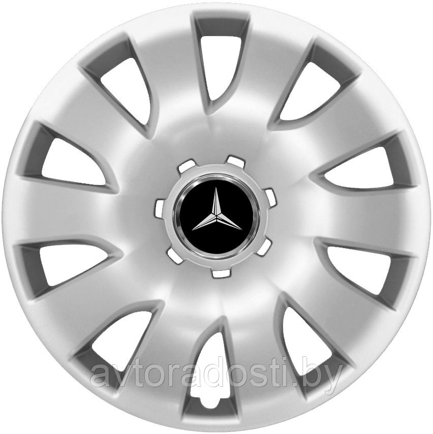 Колпаки на колеса SJS модель 425 / 16"+ комплект значков Mercedes - фото 1 - id-p207045049