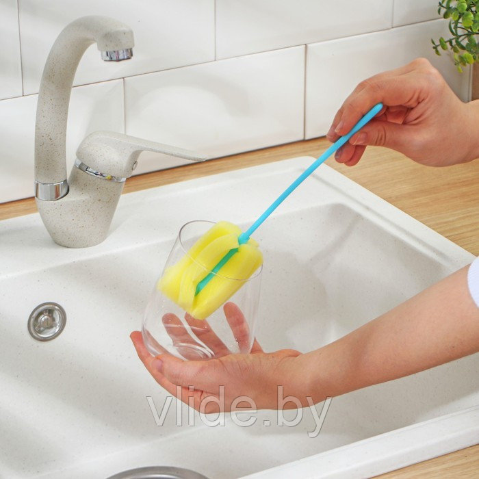 Ёршик для посуды «Тюльпан», 21×5 см, цвет МИКС - фото 2 - id-p141295943