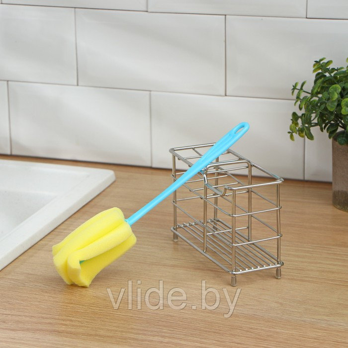 Ёршик для посуды «Тюльпан», 21×5 см, цвет МИКС - фото 3 - id-p141295943