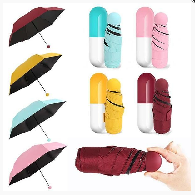 Зонт Mini Pocket Umbrella в капсуле (карманный зонт) Голубой - фото 2 - id-p207114407