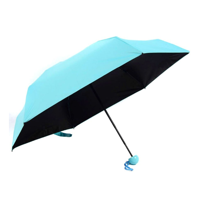 Зонт Mini Pocket Umbrella в капсуле (карманный зонт) Голубой - фото 10 - id-p207114407