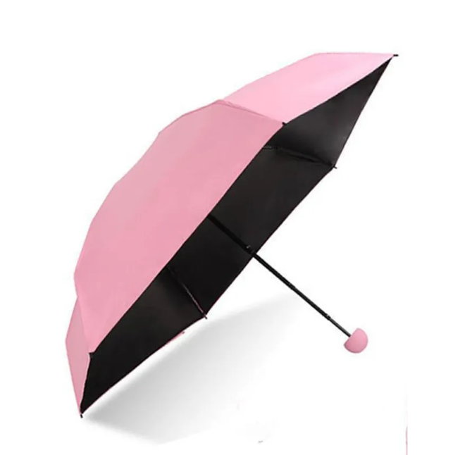 Зонт Mini Pocket Umbrella в капсуле (карманный зонт) Розовый - фото 4 - id-p207114420