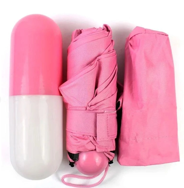 Зонт Mini Pocket Umbrella в капсуле (карманный зонт) Розовый - фото 1 - id-p207114420
