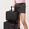 Сумка для косметики, портфель  визажиста жен «CALZETTl» черный,большой , с пропиткой, фото 4