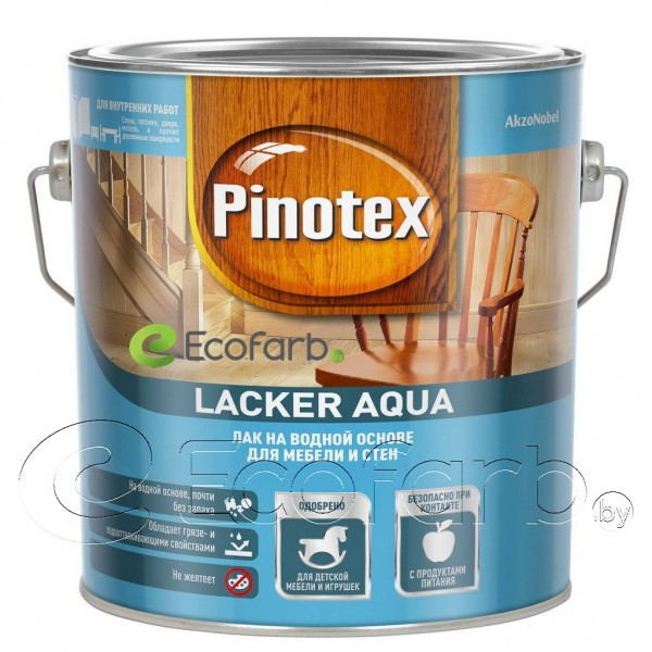 Pinotex Lacker Aqua (Пинотекс) лак на водной основе матовый 2,7л