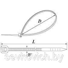 Хомут КСС 2,5х200 нейлоновый (100штук/упаковка) IN HOME - фото 2 - id-p3062441