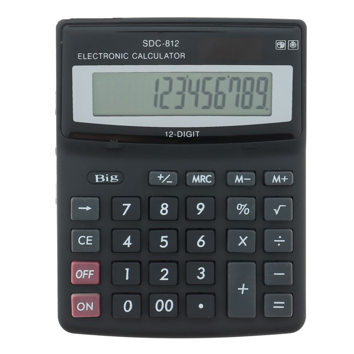 Калькулятор настольный 12-разрядный 812V 649362 - фото 1 - id-p207121167